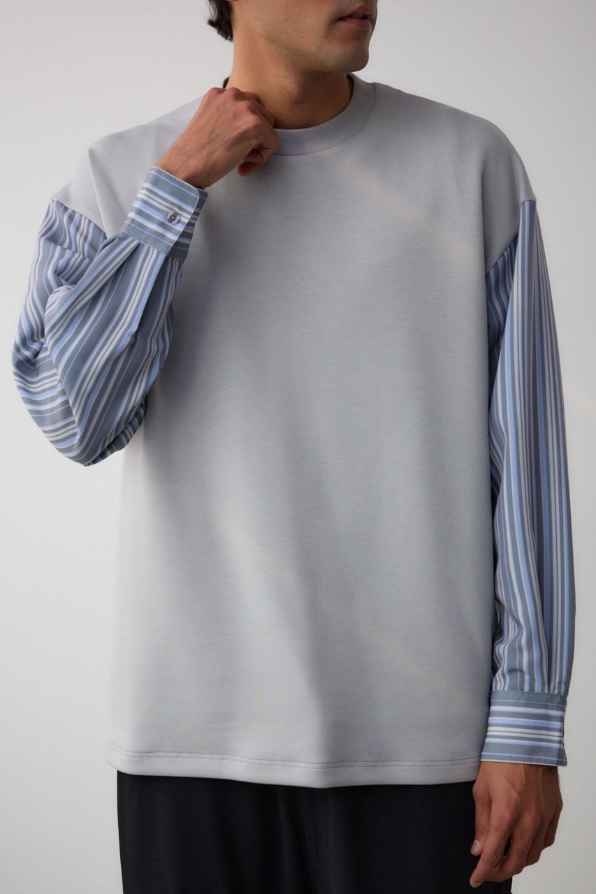 AZUL BY MOUSSY | シャツレイヤードポンチトップス (Tシャツ