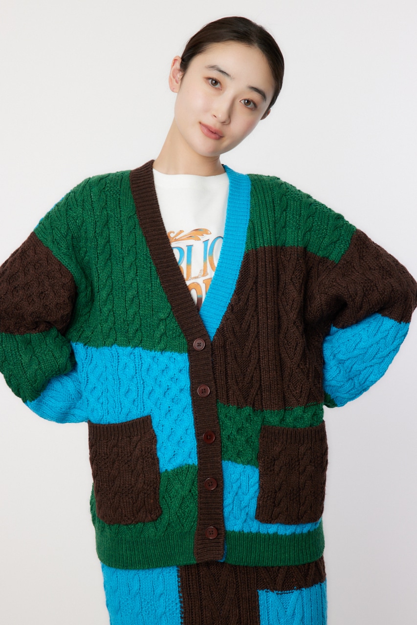 RODEO CROWNS WIDE BOWL | Custom ケーブルニット カーディガン