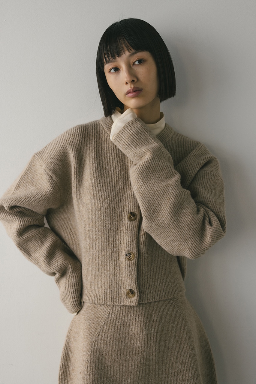 STYLEMIXER | ボタンショートニットカーディガン (カーディガン