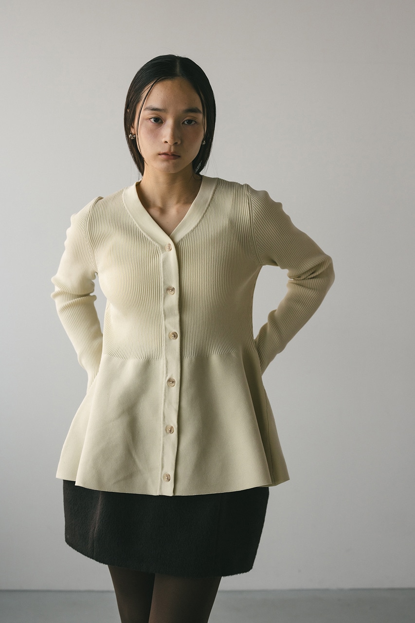 STYLEMIXER | ペプラムフレアニットトップ (ニット ) |SHEL'TTER WEBSTORE