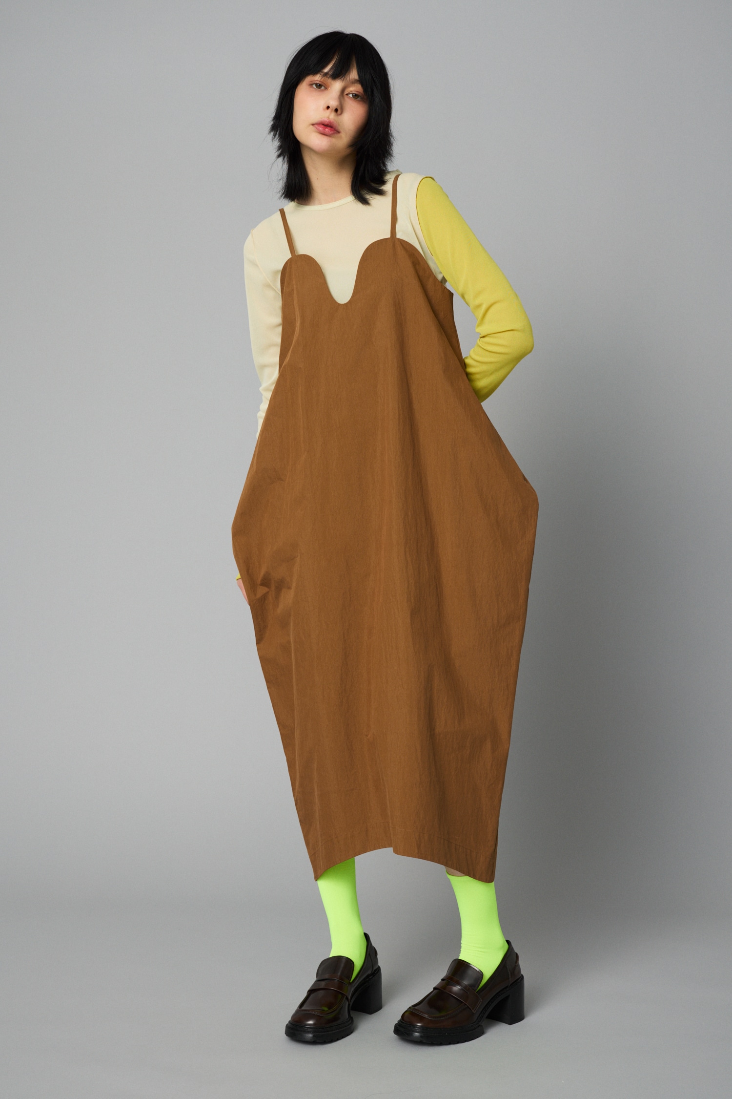 HeRIN.CYE | Cocoon cami dress (ワンピース(ミニ・ミディアム