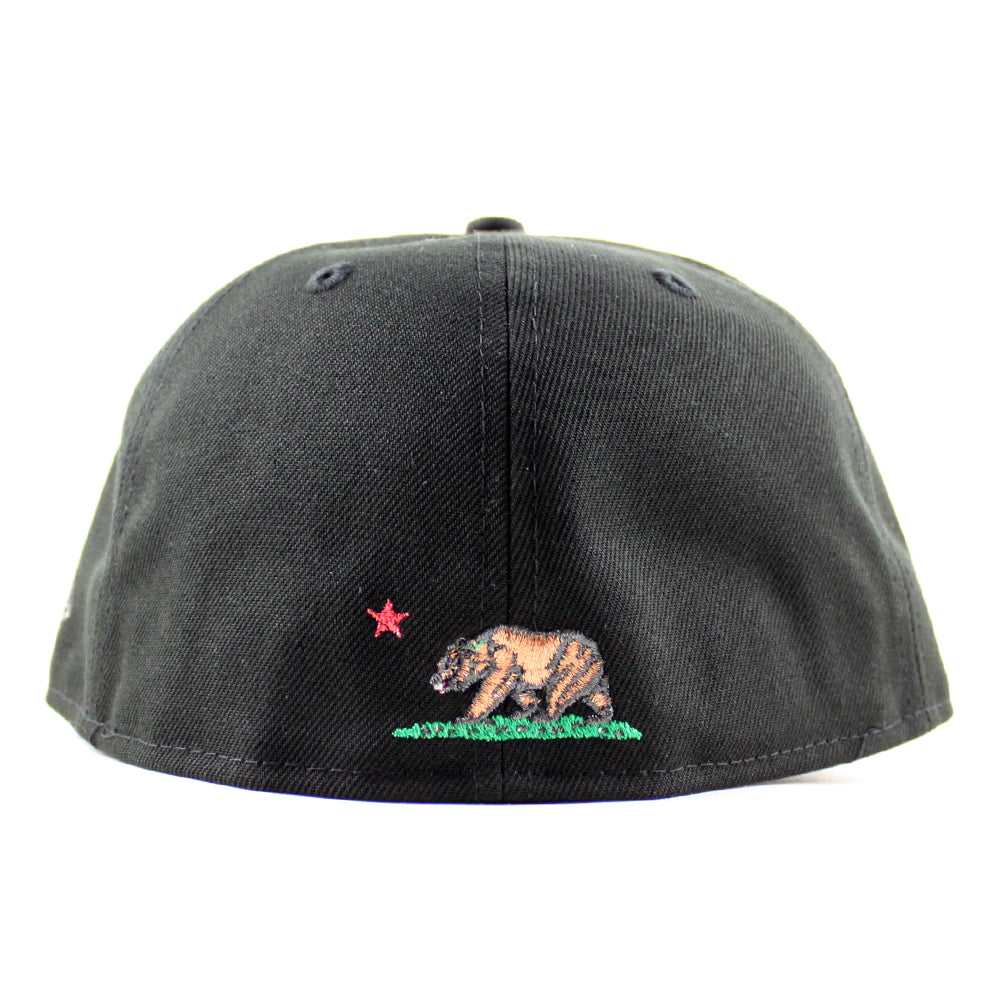 LA Script New Era 59Fifty Hat (Black Green UNDER BRIM) – ECAPCITY