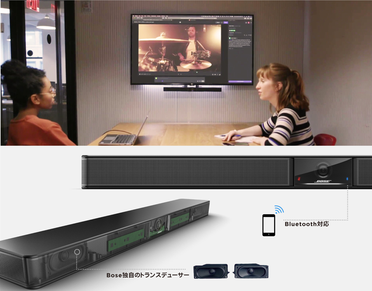 Bose】「Videobar VB1」 遠隔会議用USBデバイス