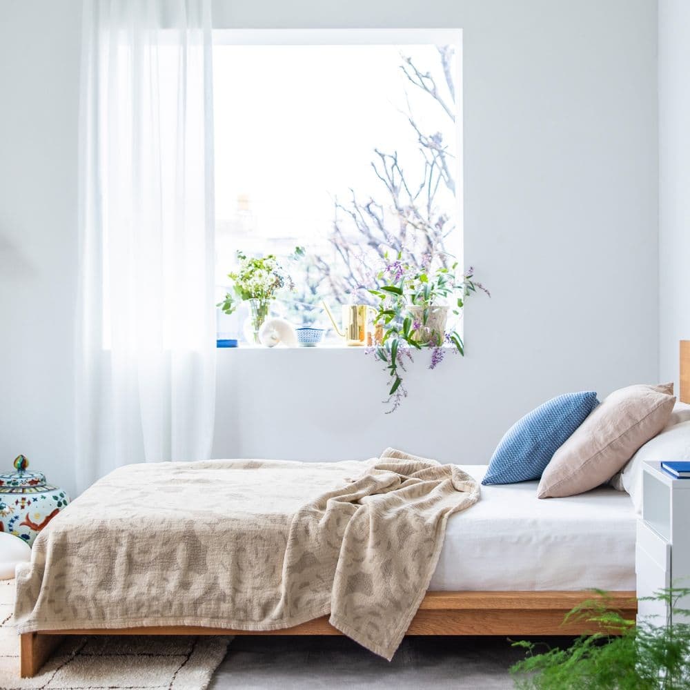 KLIPPAN/クリッパン リネン＆シュニールコットン シングルブランケット