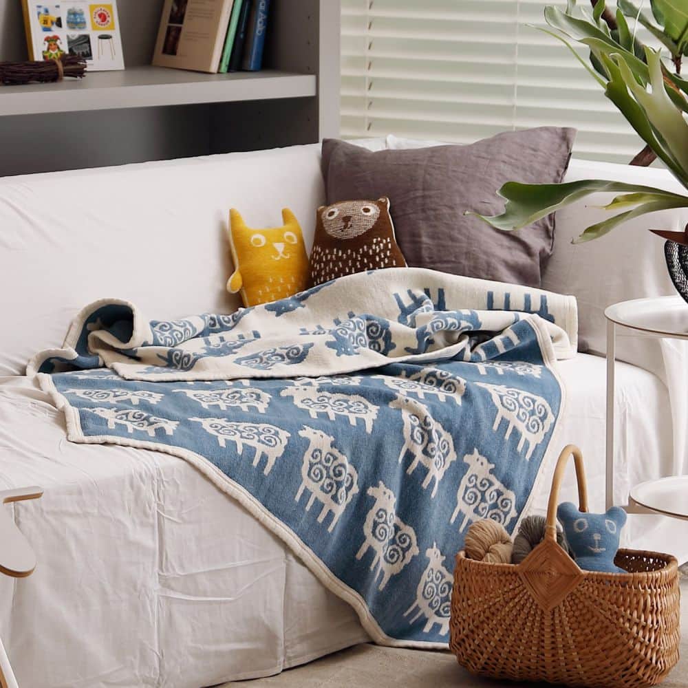 KLIPPAN/クリッパン シュニールコットン ハーフブランケット ベングト