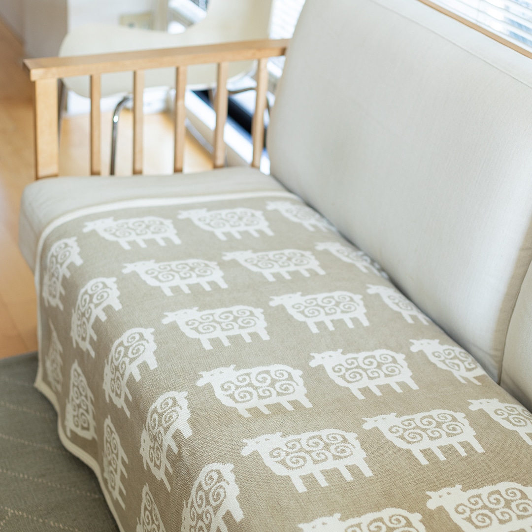 KLIPPAN/クリッパン シュニールコットン ハーフブランケット ベングト