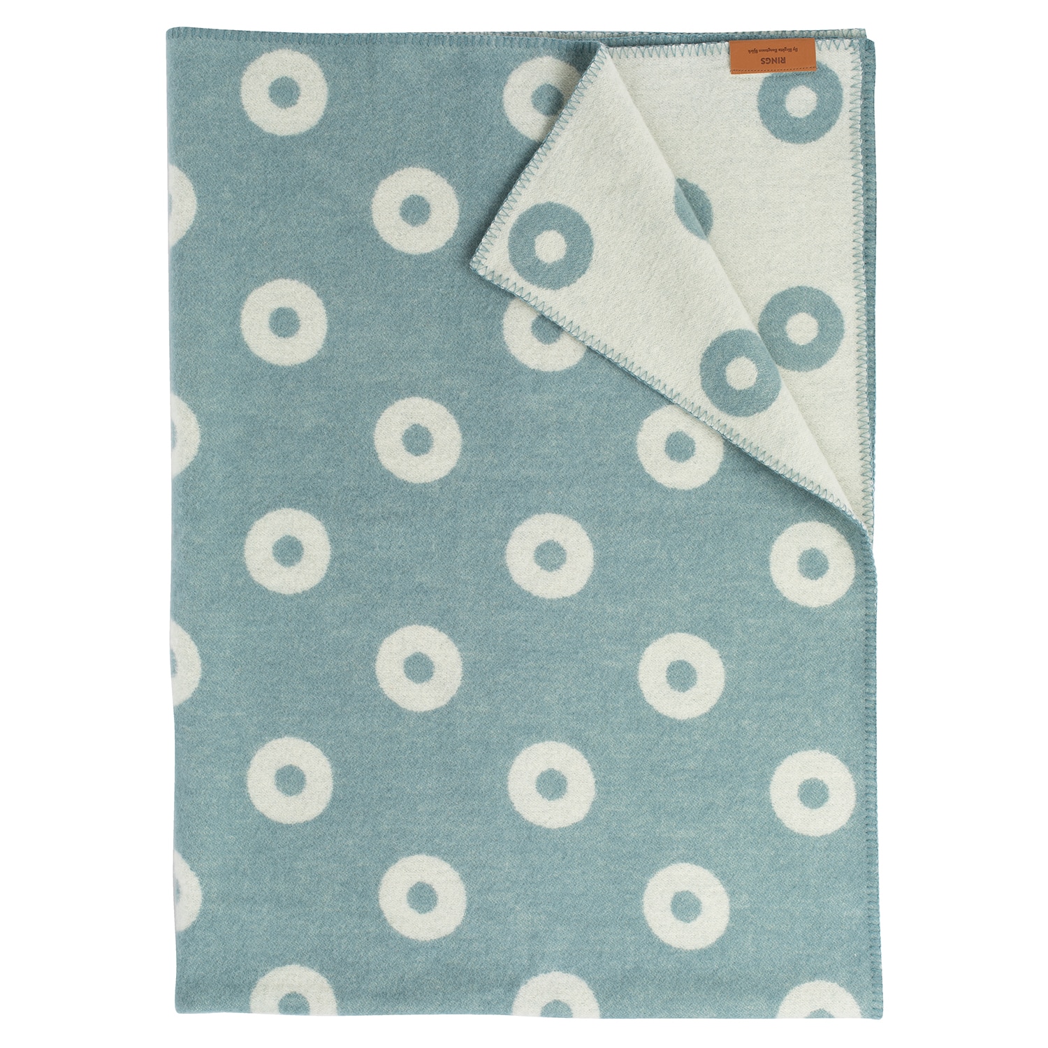 KLIPPAN/クリッパン ウール シングルブランケット リングス ピンク