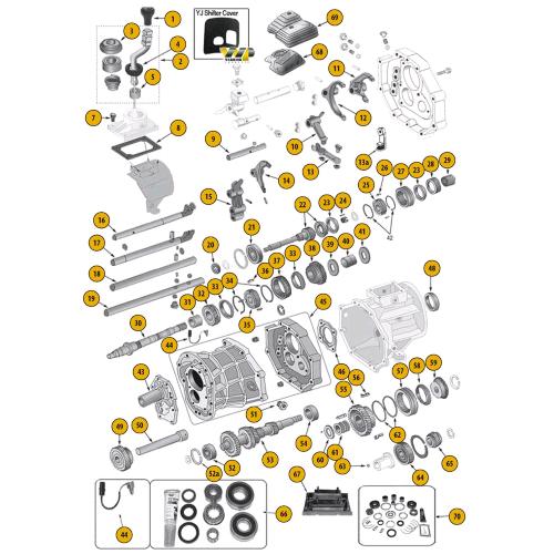 Prodotto: SCH.90.1 - Schema CAMBIO MANUALE 5 Marce AISIN AX15 x