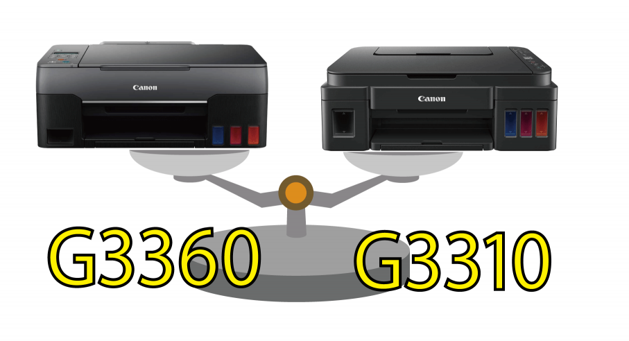 Canon G3360とG3310の違いを比較してみた【キャノンプリンター