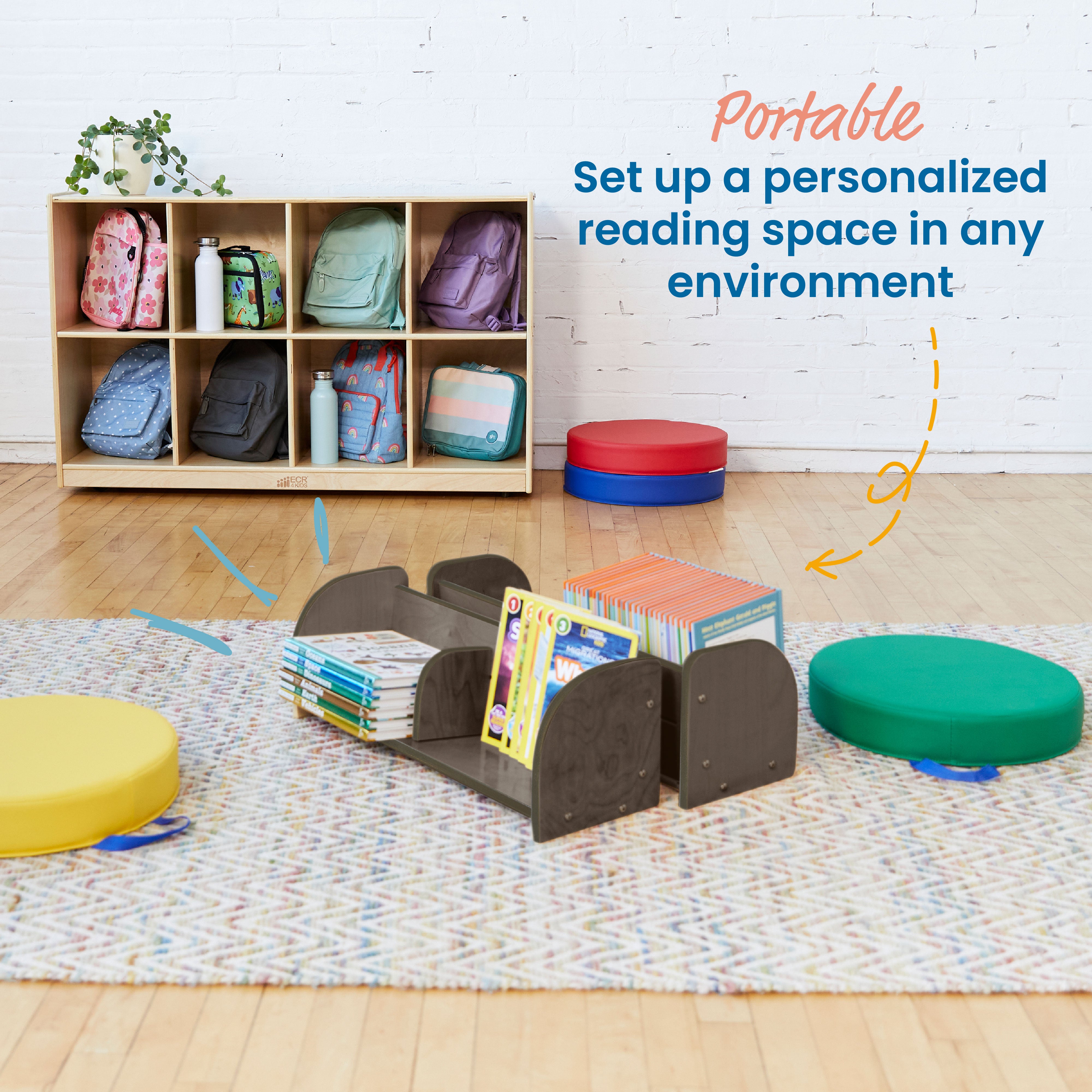 Adjustable Forward-Facing Tabletop Book Display