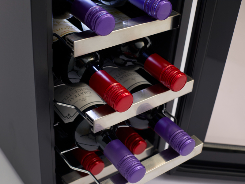 デバイスタイル CG-P8S-K 【右開き】ワインセラー(8本収納) ブラック