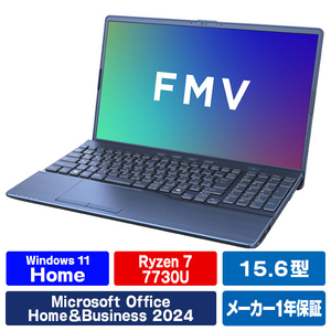 富士通 FMVA700K3L 15．6型フルHD/Ryzen7/Radeonグラフィックス/メモリ