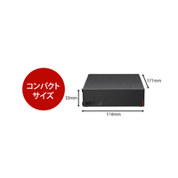 BUFFALO HD-LE4U3-BB USB3．2(Gen．1)対応外付けHDD(4TB) ブラック