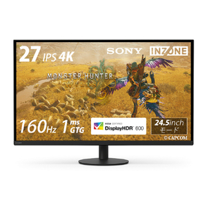 SONY SDM-27U9M2 27型液晶ディスプレイ INZONE M9 II ブラック