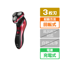 IZUMI IZRN1261R 回転式シェーバー レッド|エディオン公式通販