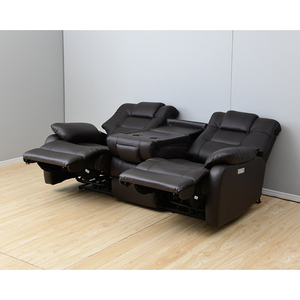 YAMAZEN 電動リクライニングソファ ダークブラウン YAMAZEN 電動