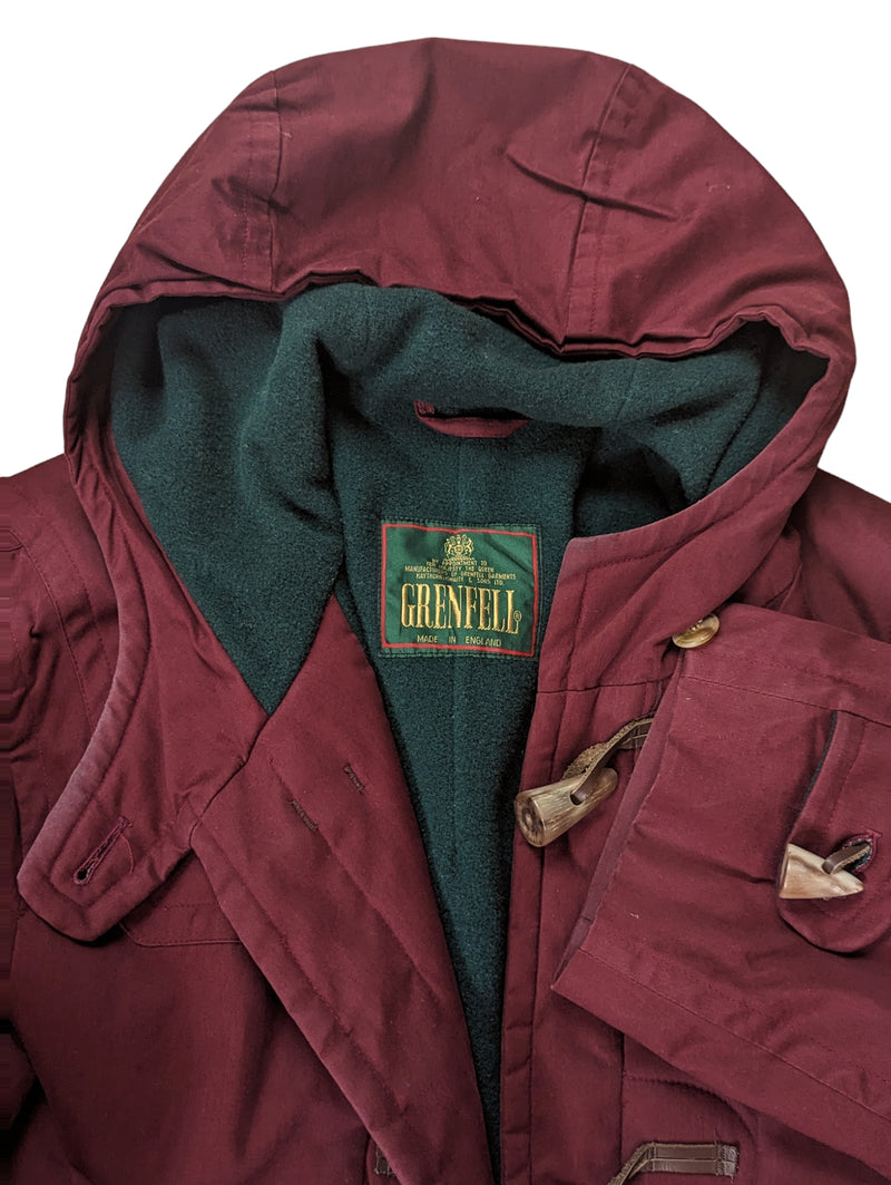 Grenfell Duffel Coat M/L Red Cotton Wool Lined – eHABERDASHER