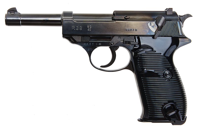 Maruzen P38 AC40.s Pistol GBB Airsoft (Black Metal Finish