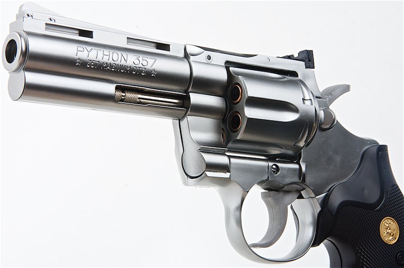 Tokyo Marui Stainless 4 inch Python 357 Spring Revolver | eHobby Asia