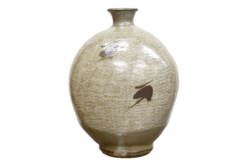 島岡達三 地釉縄文象嵌扁壷 | 買取実績 | 骨董品買取専門の古美術永澤