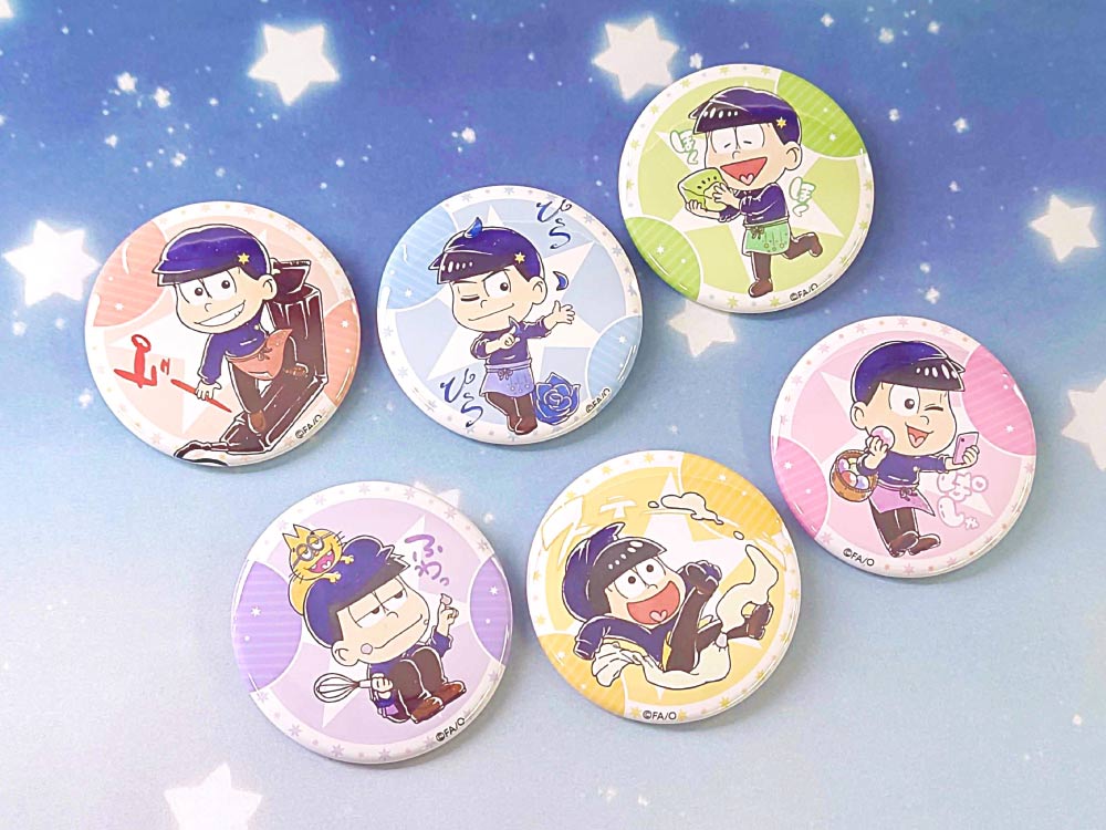 おそ松さん×mixx garden2023 トレーディングミニキャラ缶バッジ