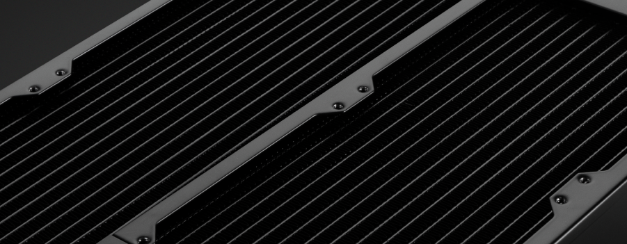 The best medium-thickness all-black 360mm EK copper radiator for