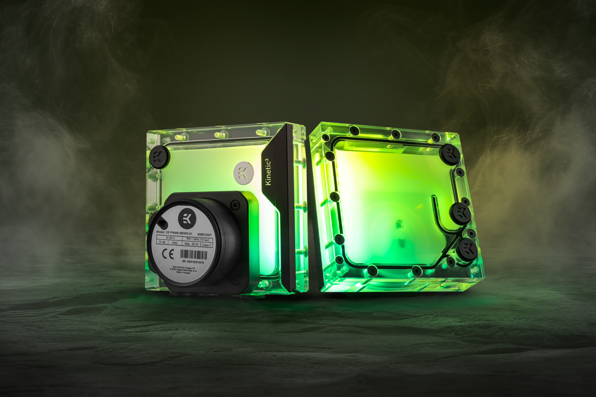 EK-Quantum Kinetic³ FLT 120 D5 PWM D-RGB - Plexi - Pump Combo