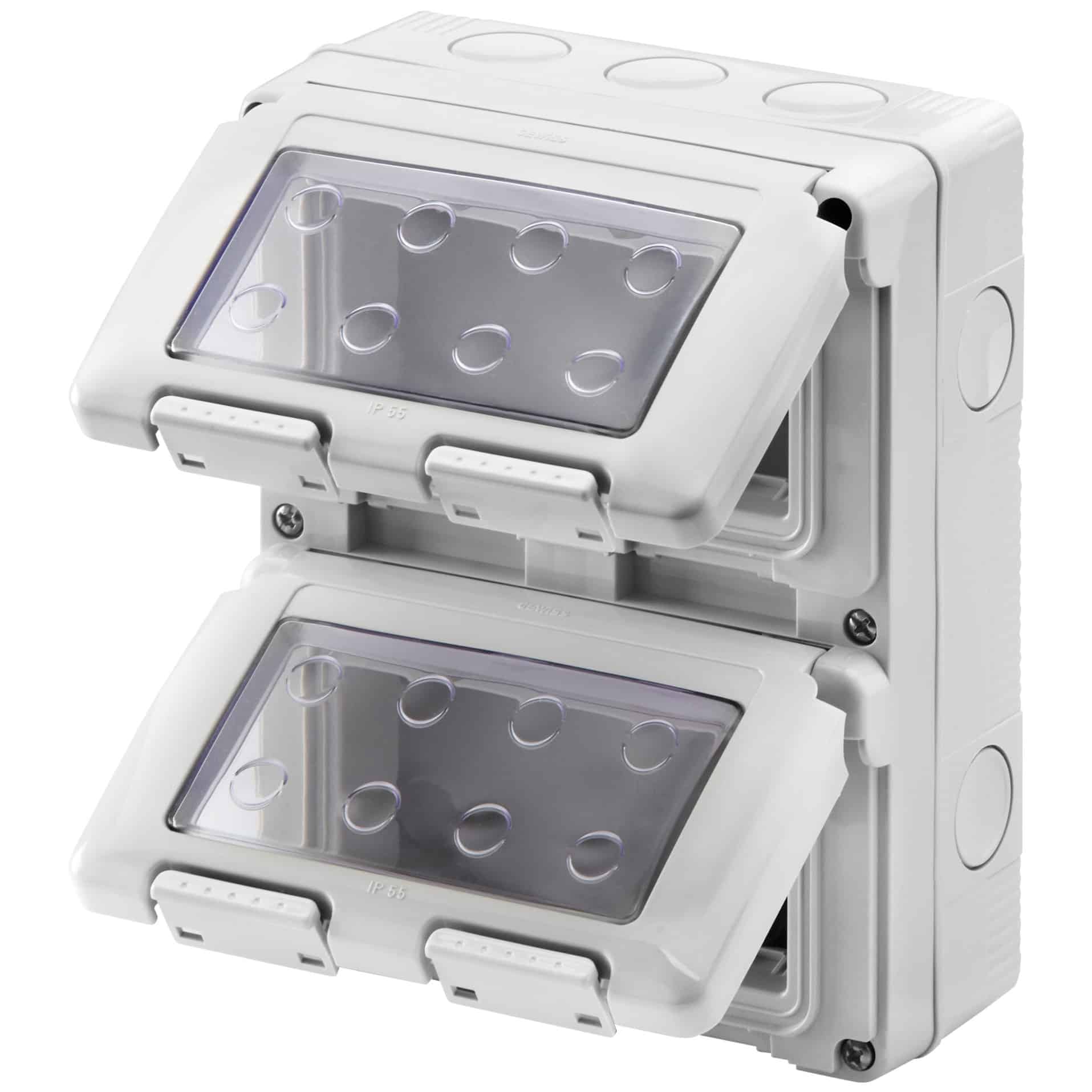 Doza de aparataj modular Gewiss, 8M, aplicat, IP55, GW27051