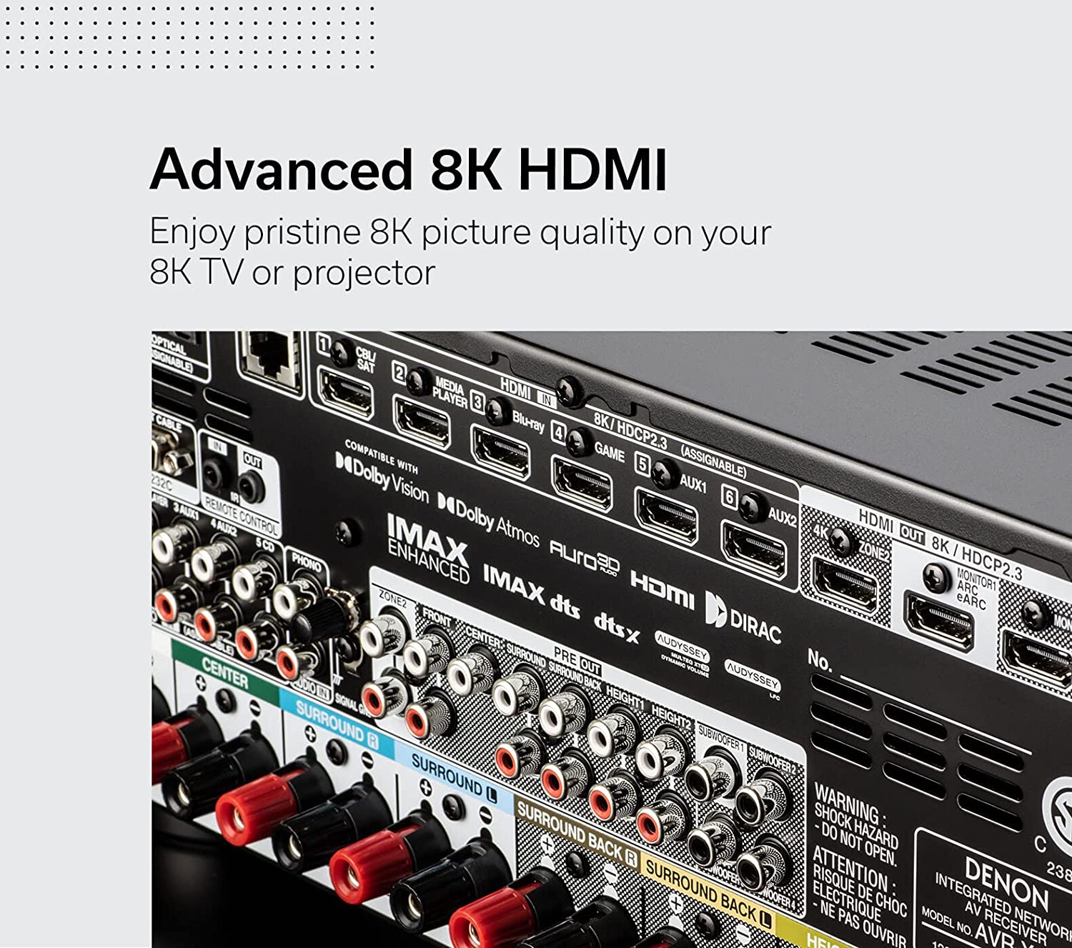 Denon AVR-X3800H 9.4-Channel Home Theater Receiver