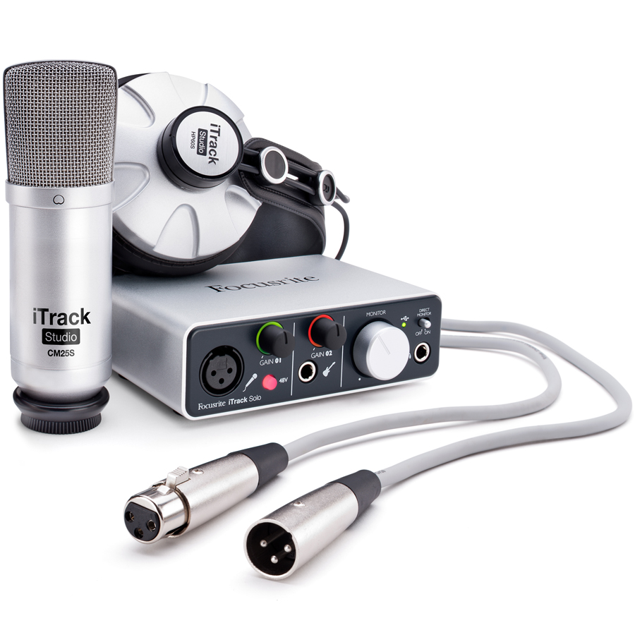 Focusrite iTrack Solo Studio Bundle Pack - Elevated Audio
