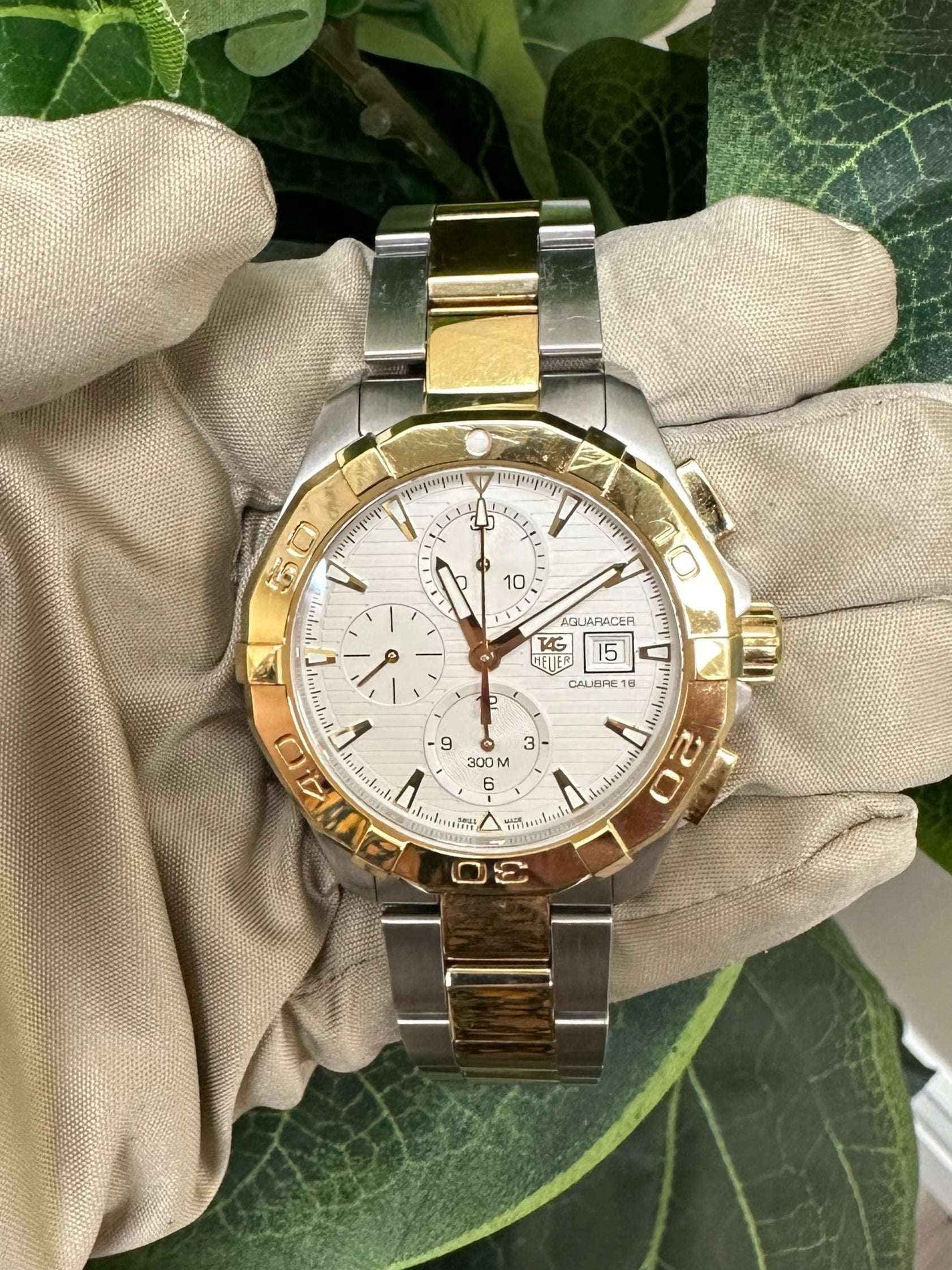 TAG Heuer Aquaracer CAY2121 Two-tone Stainless Steel Watch – Elite