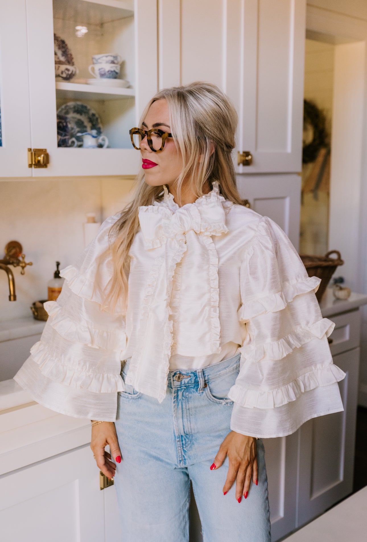 Josephine Top in buttercream – Elizabeth Wilson Designs