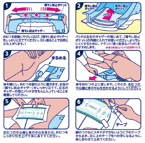 アテント 消臭効果付きテープ式 背モレ・横モレも防ぐ S｜介護用品