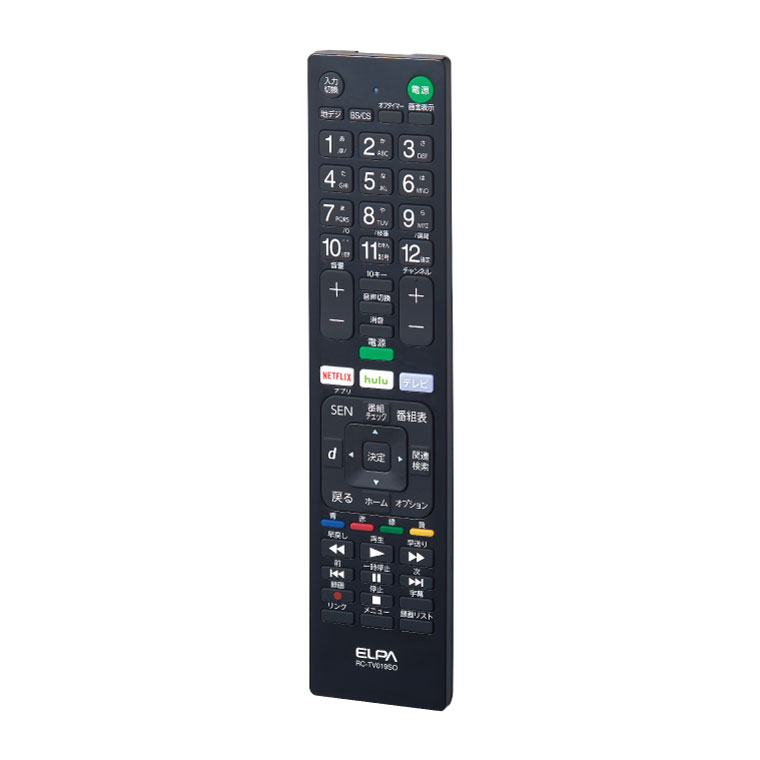 ソニー ブラビア用テレビリモコン(RC-TV019SO） | 商品情報 | ELPA