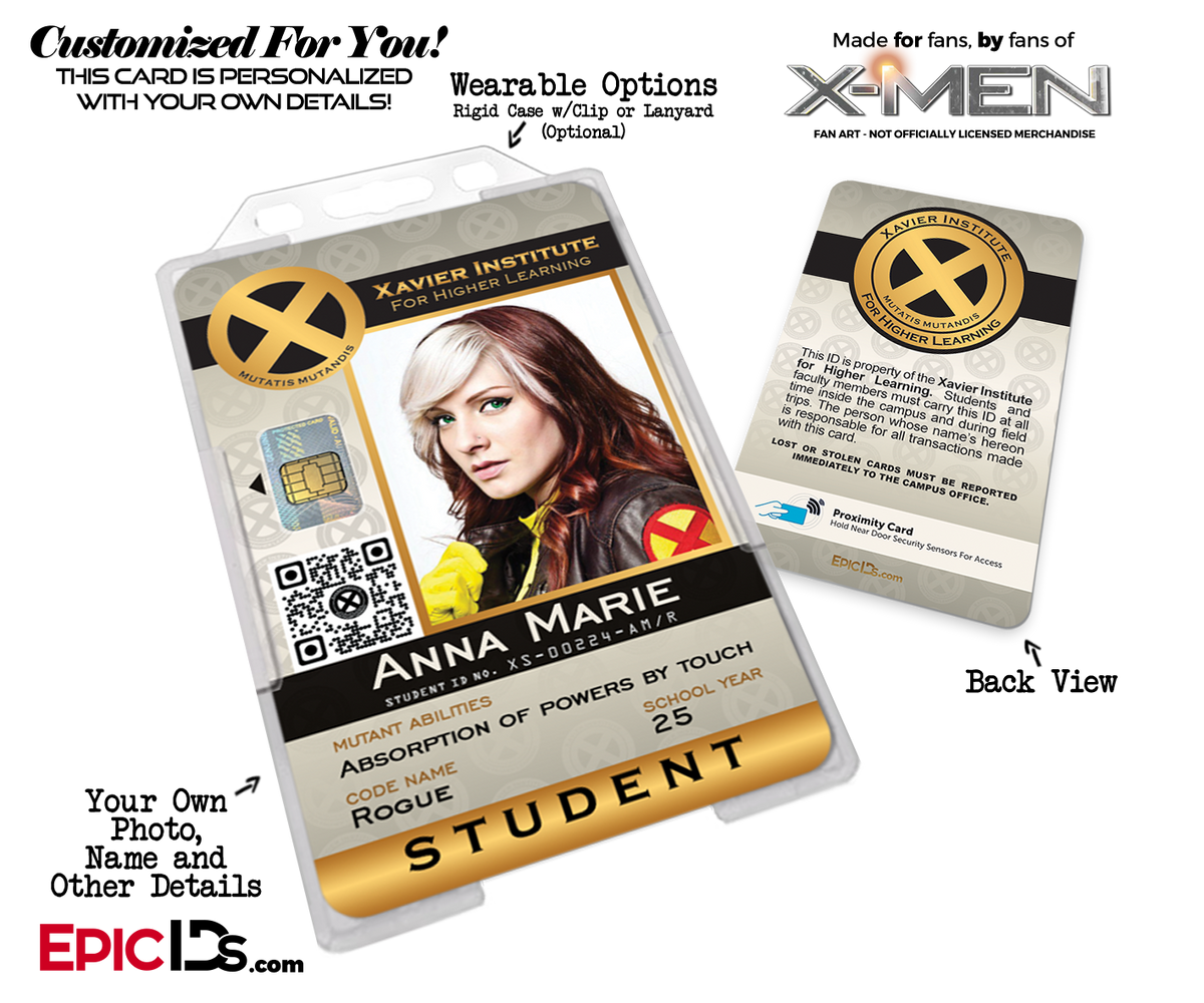 Xavier Institute For Higher Learning 'X-Men' Student ID Card