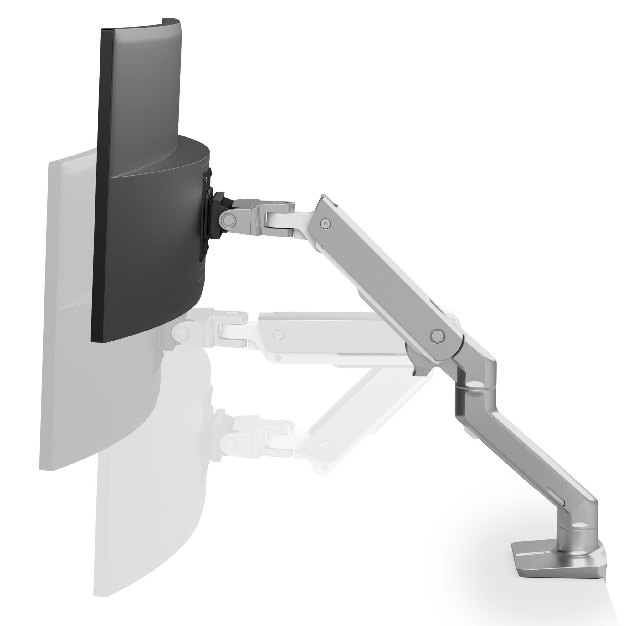 Ergotron 45-475-026 HX Desk Mount Monitor Arm (polished aluminum)