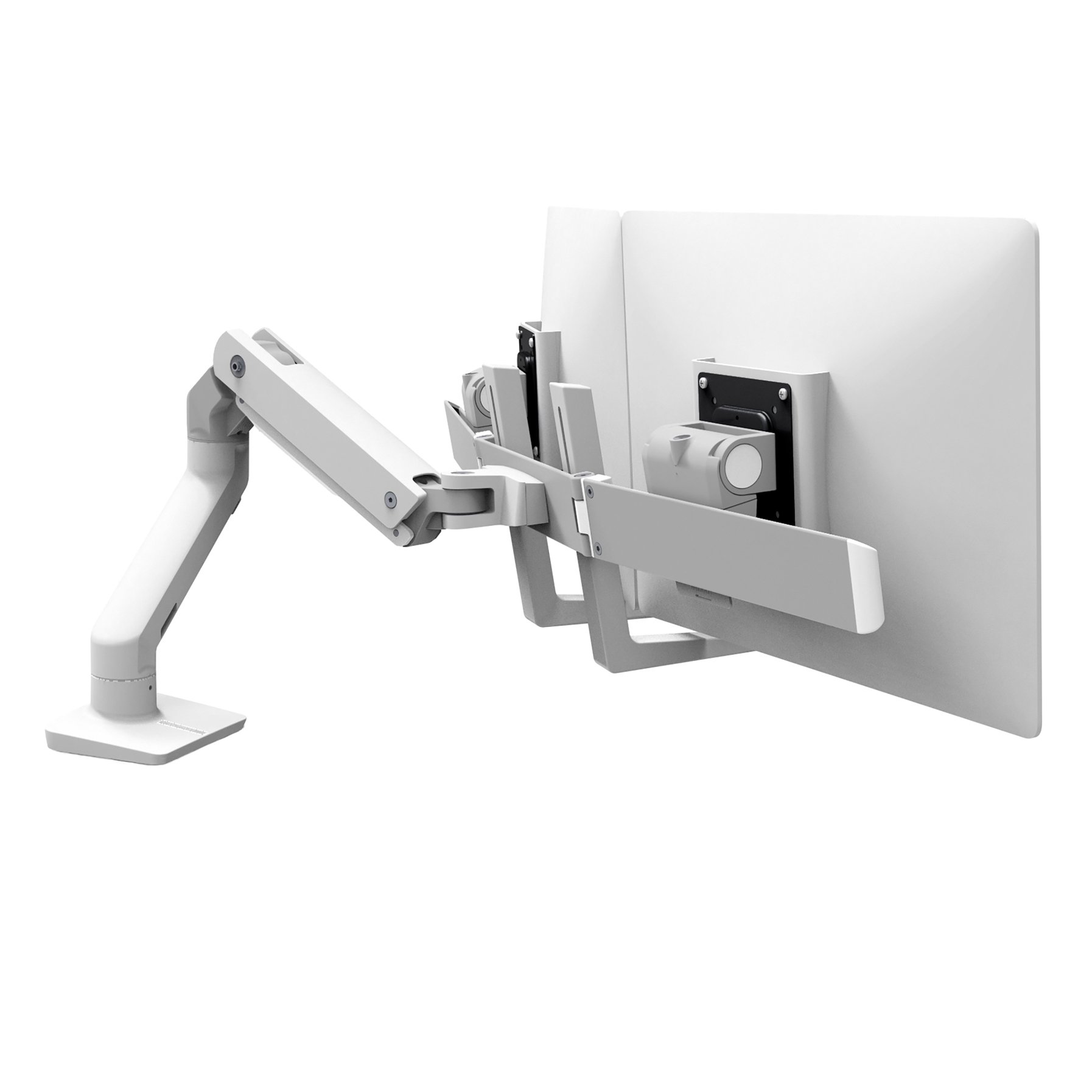Ergotron 45-476-216 HX Dual Monitor Desktop Arm (white)