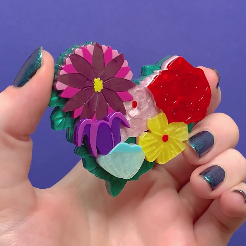 Corazon de Flores Brooch – Erstwilder