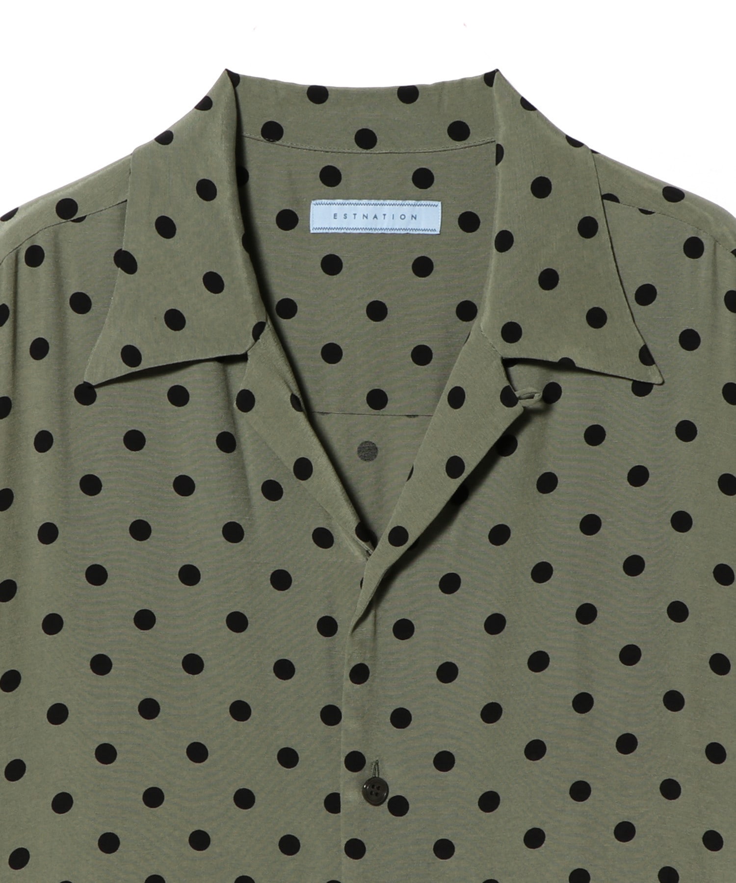 ESTNATION / ドット柄オープンカラーシャツ｜ESTNATION ONLINE STORE