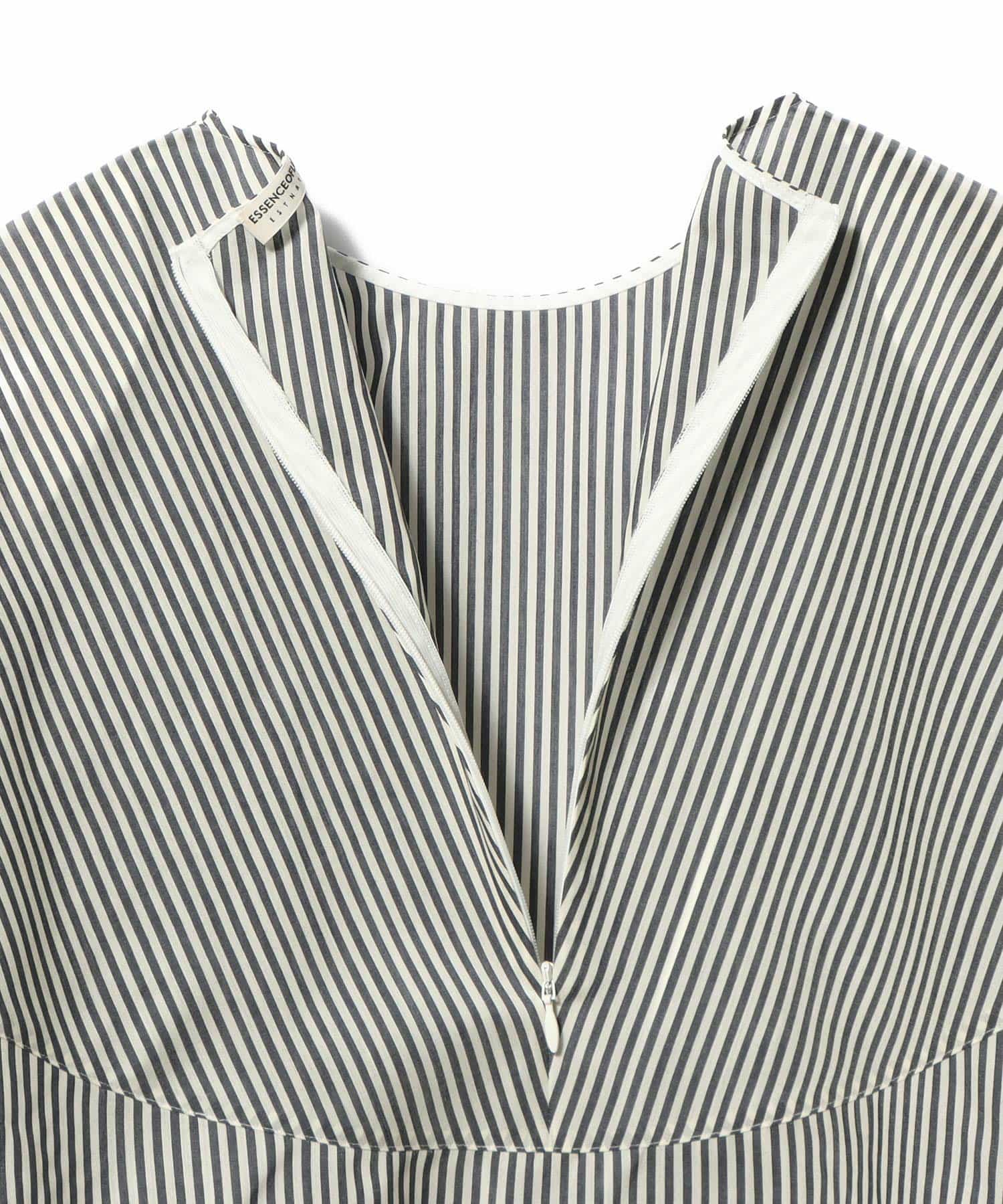ESSENCEOFLUXURY / ストライプハイネックブラウス｜ESTNATION ONLINE