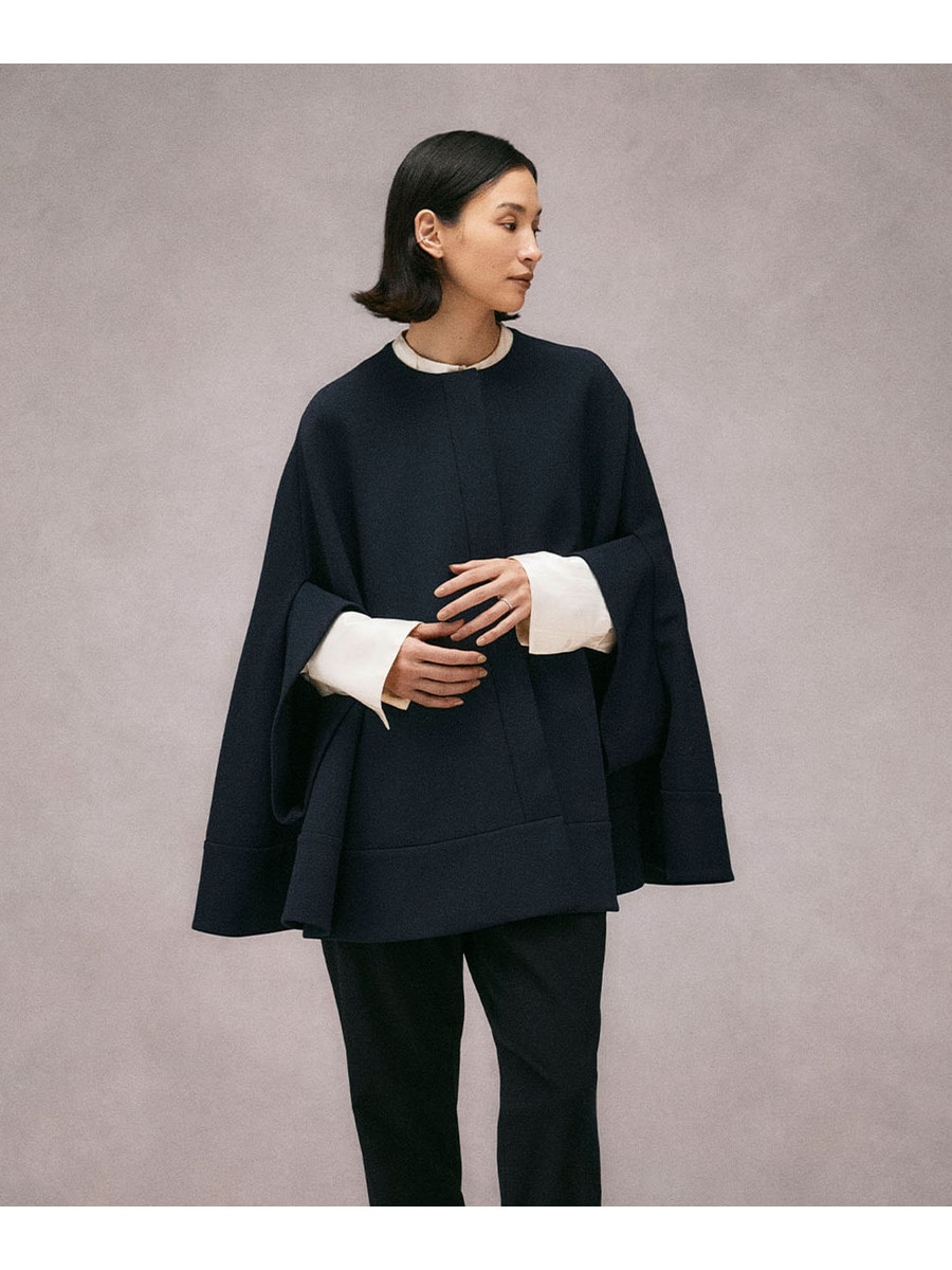 ESTNATION / ノーカラーケープコート｜ESTNATION ONLINE STORE