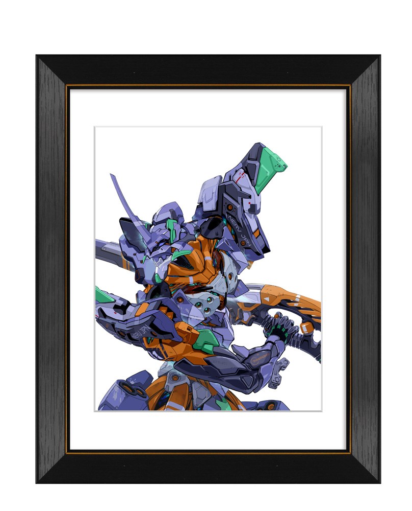 エヴァ』放送30周年記念！山下いくと直筆サイン入りA4サイズ複製原画が