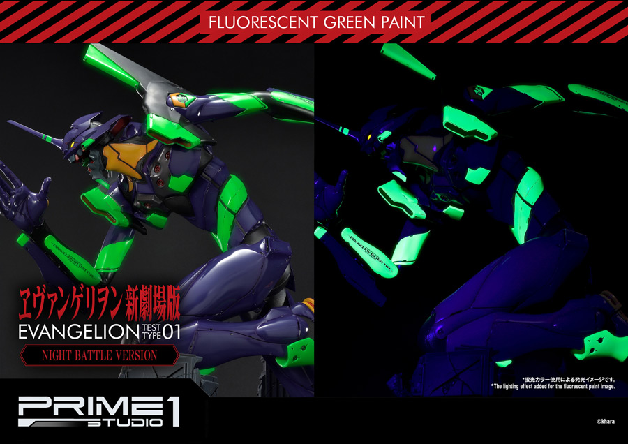 プライム1スタジオ製スタチュー「エヴァンゲリオン初号機」が夜間戦闘