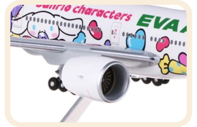 EVA AIR B777-300ER Sanrio Lolly Jet 1:200 Aircraft Model｜EVA SKY SHOP