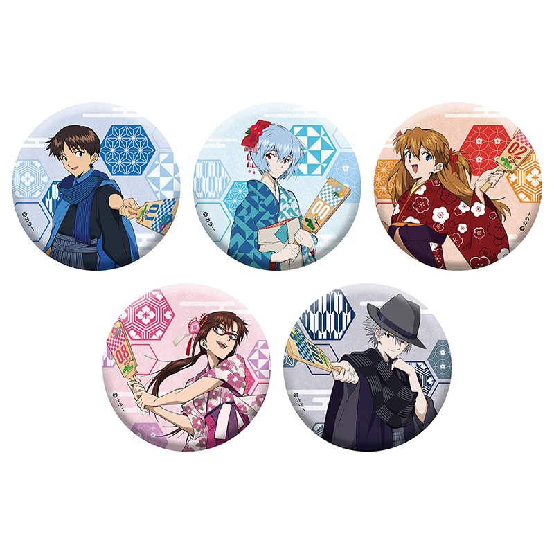 稀少品！】エヴァンゲリオン アスカ、綾波、カヲル、シンジ、マリ 缶