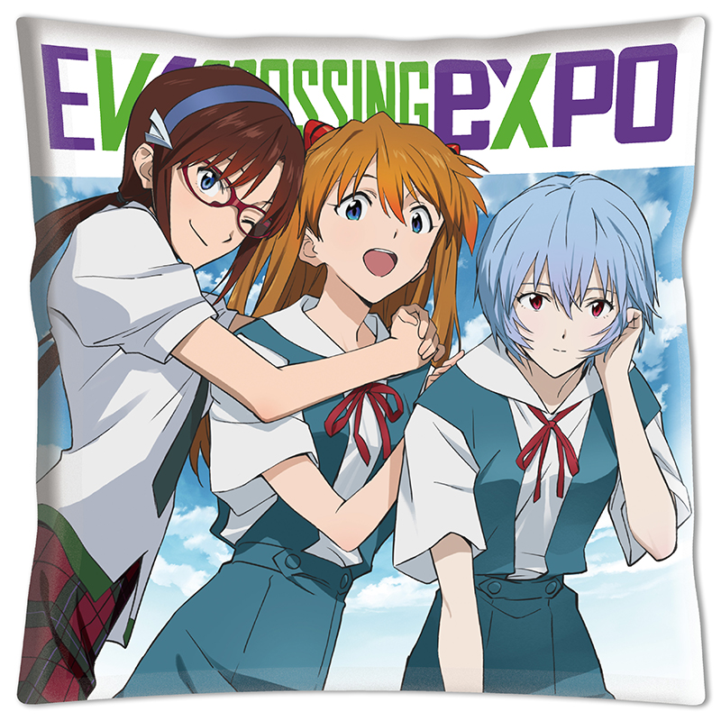 エヴァンゲリオン大博覧会】クッション/レイ&アスカ&マリ: グッズ