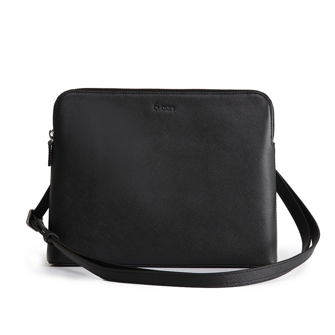 Evoon みがるサコッシュレザー【ブラック 3営業日以内に発送/ダーク