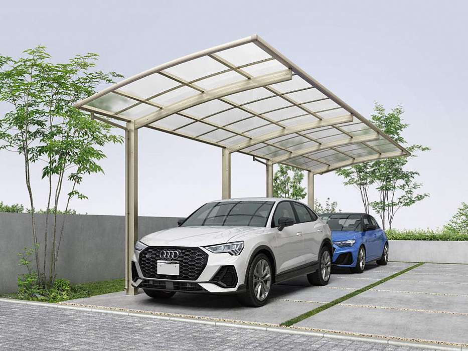 公式】アリュースZ 750タイプ 縦連棟セット 2台用-YKKAP - カーポート