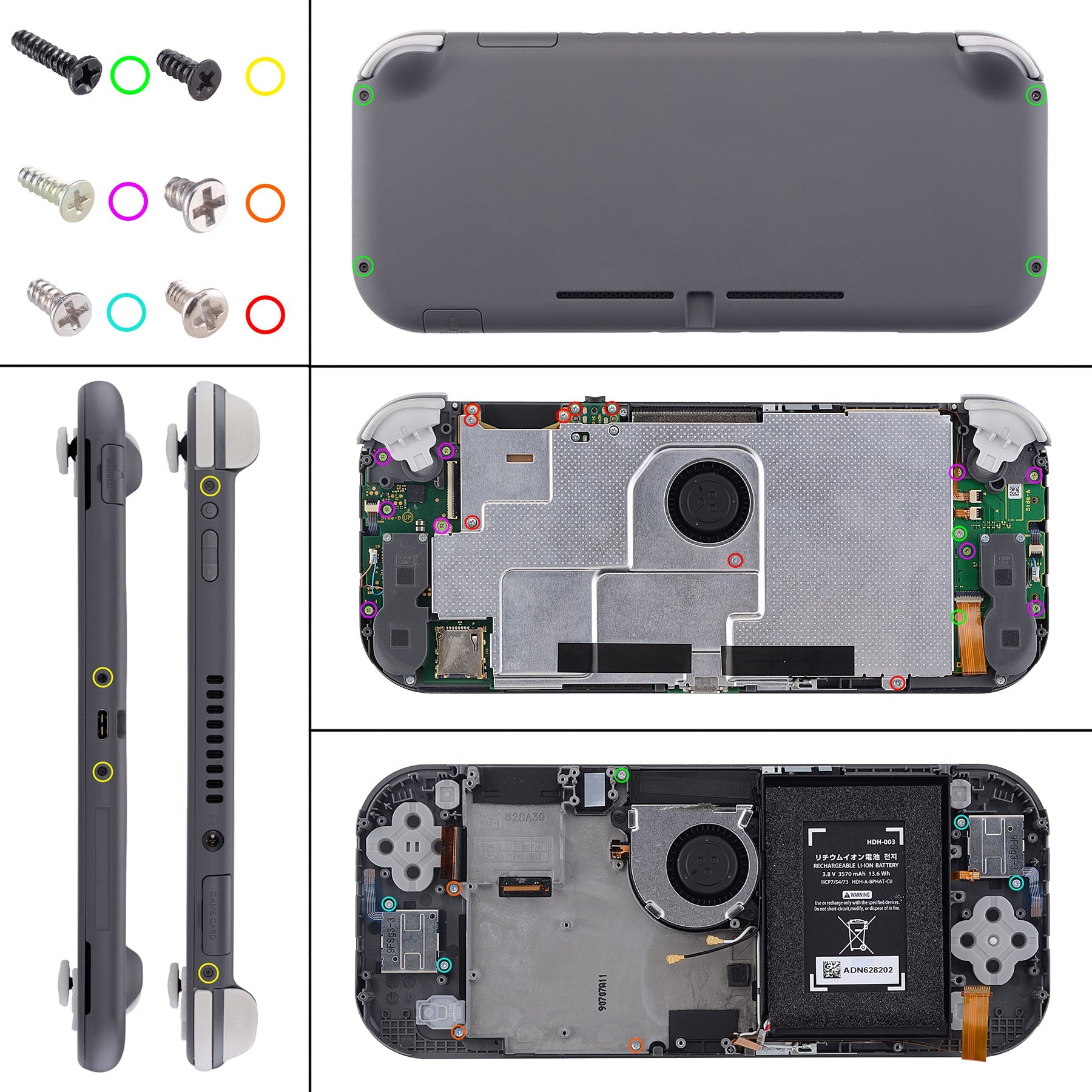 eXtremeRate Nintendo Switch Lite DIY Replacement Shells with