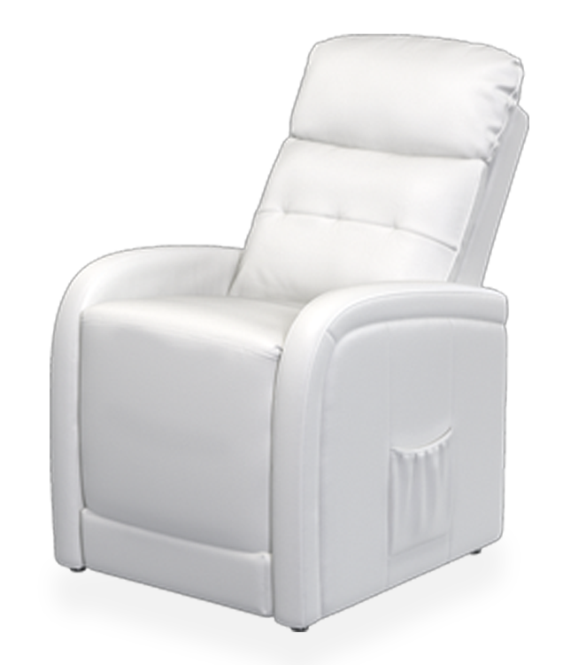 ☆チーズページ☆ ホワイト リクライニングチェア ☆チーズページ